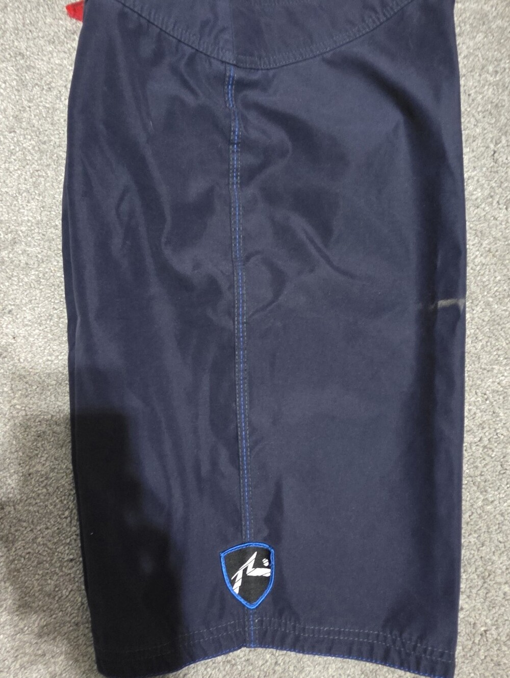 Navy Blue RUSTY baggies Guts Swim Shorts with Shield Logo
